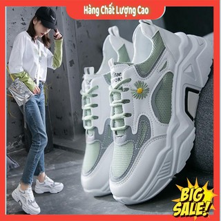 Giày Sneakers Nữ Thuê Hoa Cúc, Phản Quang 3 màu cực đẹp