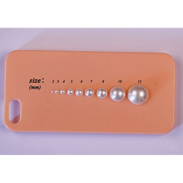 Hạt ngọc trai giả 2mm-12mm trang trí móng tay