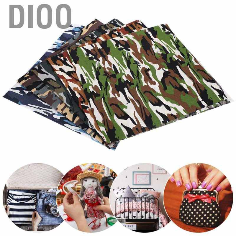 Set 5 Miếng Vải Cotton 5 Màu 48x48cm Dùng May Vá Thủ Công