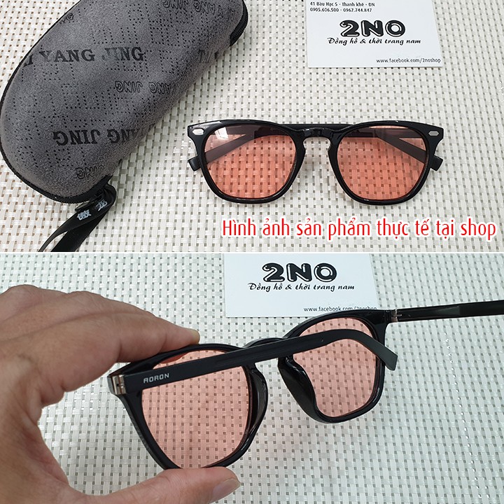 Kính đổi màu đi ngày và đêm AORON gọng nhôm magie bản lề lò xo, mắt kính polarized phân cực, chống UV - MK1920