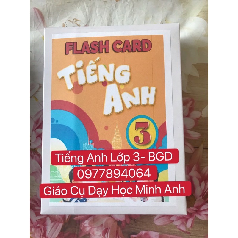 FLASHCARD TIẾNG ANH LỚP 3 - BGD - 149  Thẻ hai mặt( C300 cán bóng)