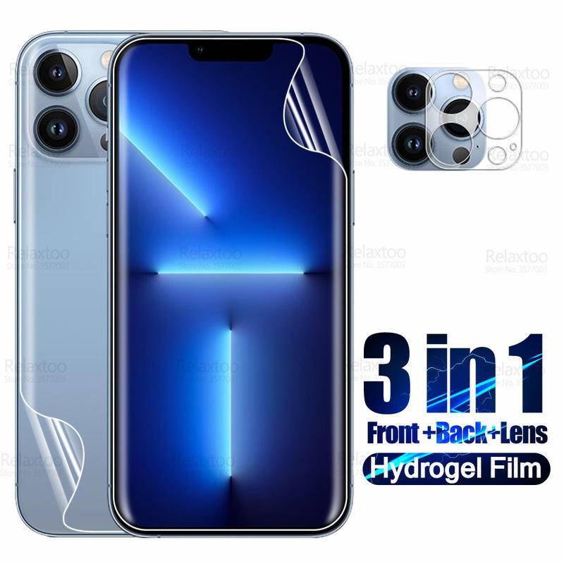 3To1 Mặt Sau Hydrogel Phim Cho iPhone 11 12 13 Pro Max Mini iPhone13 iPhone13Pro iPhone13ProMax Bảo 