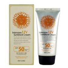 Kem Chống Nắng 3W Clinic Intensive UV Sunblock Cream SPF 50++ PA+++