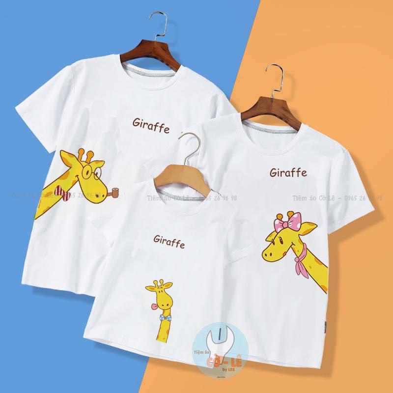 Áo Phông Gia Đình, Áo Thun Đồng phục Gia Đình In hình Dễ Thương Không Bong Tróc Chất Cotton