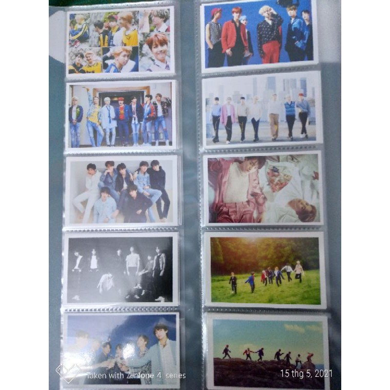 Set 10 card BTS tùy chọn