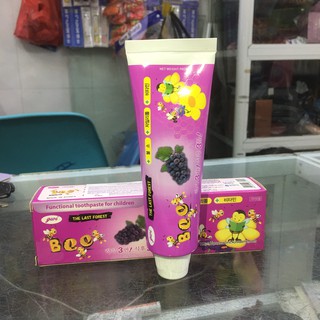 Kem đánh răng Hàn Quốc bee 90g có 3 vị (dâu,Cam,nho)