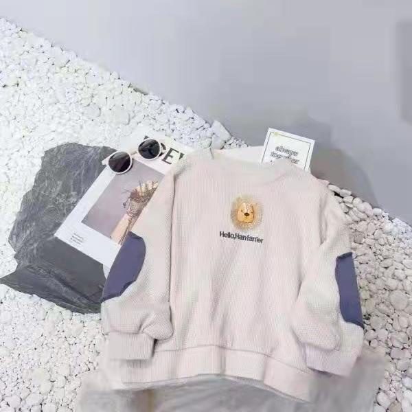 Áo Sweater thể thao tay dài kiểu Hàn Quốc dễ thương cho bé trai
