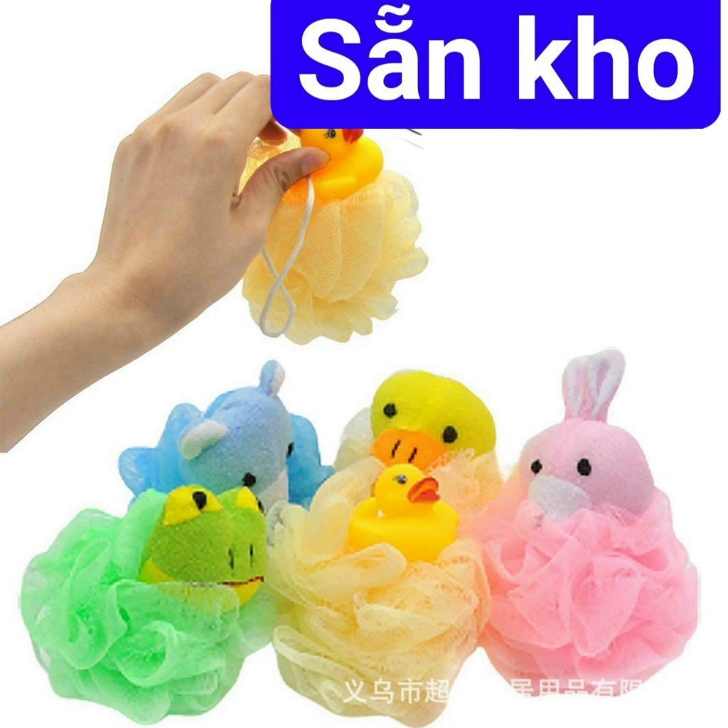 Bông Tắm Hình Thú Cho Bé Siêu Dễ Thương