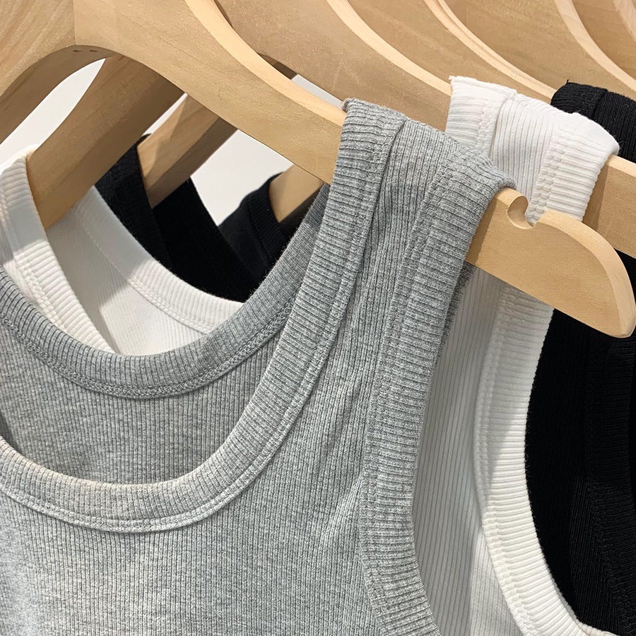 SUXI Áo Ba Lỗ Màu Sắc Đơn Giản Thời Trang Mùa Hè Cho Nữ