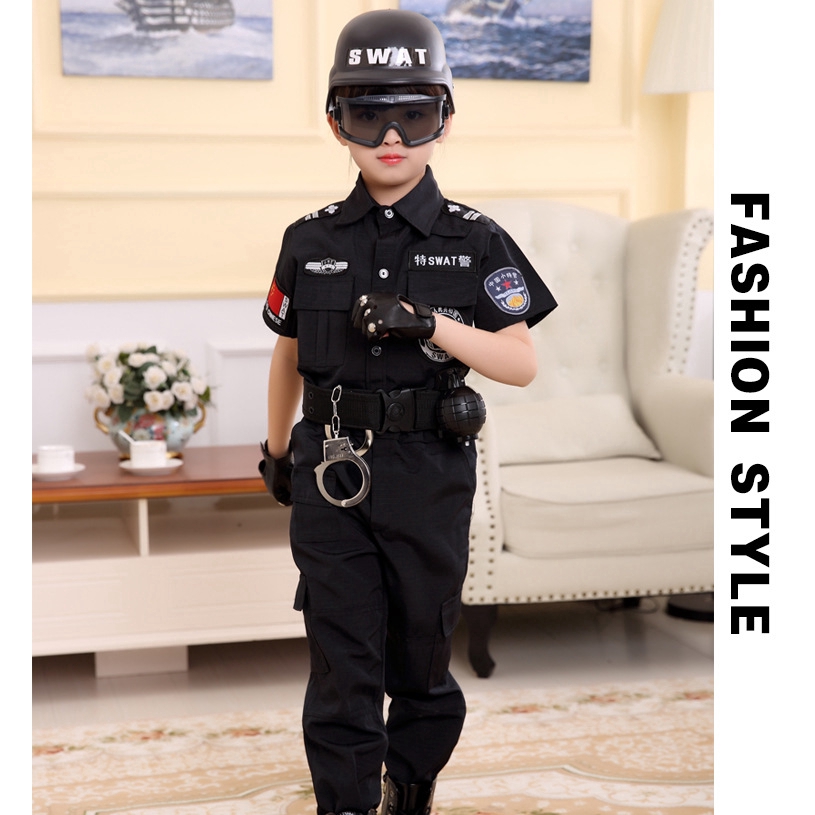 Set đồng phục hóa trang cảnh sát quân đội cho bé