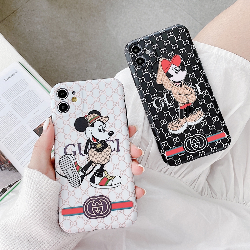 Ốp Lưng Mềm In Hình Chuột Mickey / Gucci Cho Iphone 12 / Pro / Max / Mini / 11 / Xs Max / Xr / X / I7 / 7p / 8 / 8 Plus / 6 / 6s