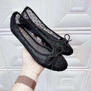 Giày búp bê lưới chấm bi hè 2020 có video và ảnh thật