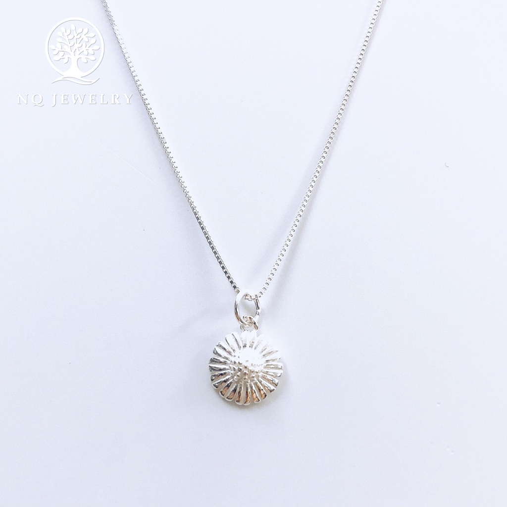 Dây chuyền bạc mặt hoa cúc trắng - NQ Jewelry
