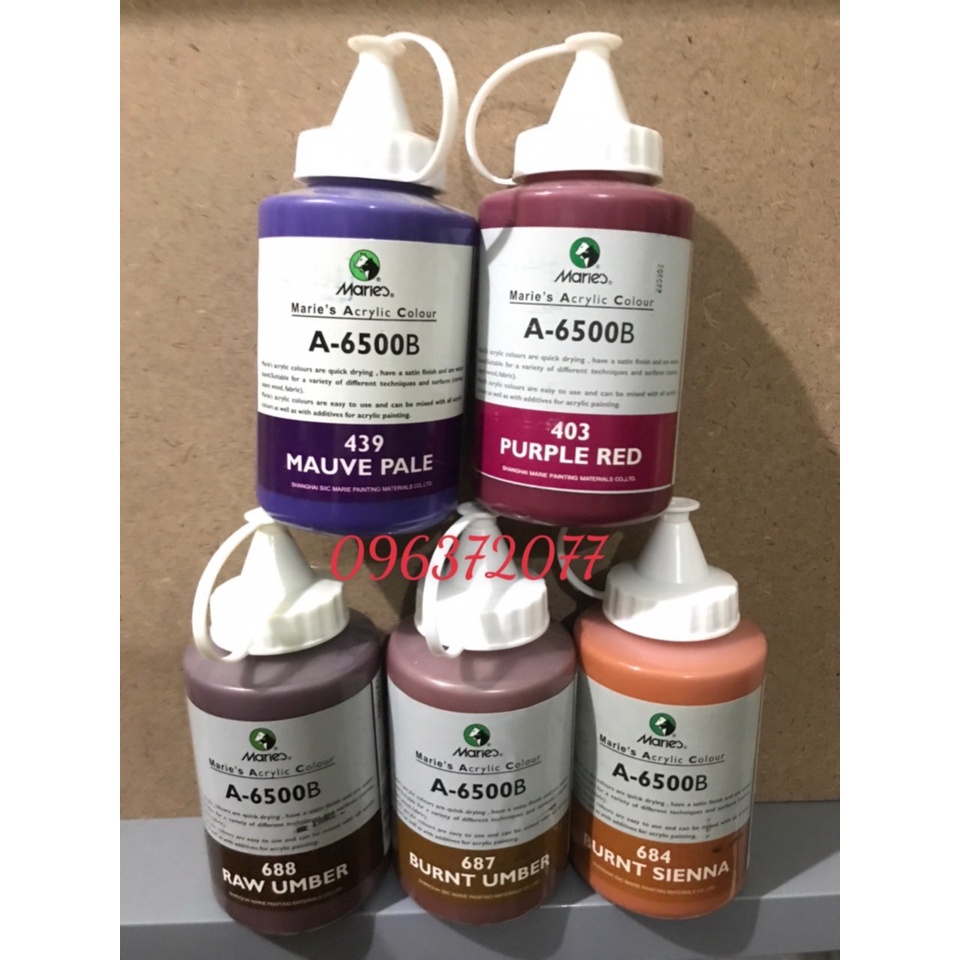 MÀU ACRYLIC MARIES VẼ TRANH TƯỜNG NGOÀI TRỜI 500ML BÌNH VÒI