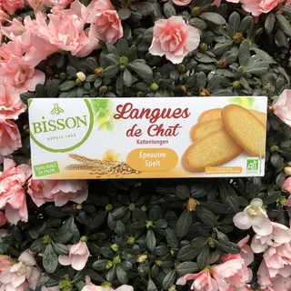 [BISSON] BÁNH QUY SPELT LƯỠI MÈO HỮU CƠ (100g) - Organic Cat Tongue Cookies