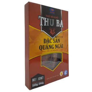 Thịt bò khô Quảng Ngãi loại đặc biệt hộp giấy cao cấp làm Quà biếu