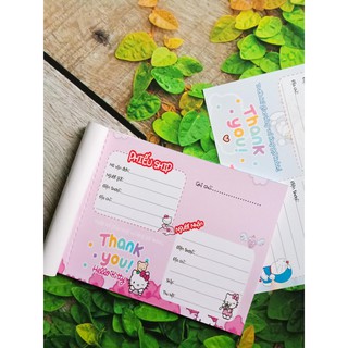 [CÓ SẴN] Phiếu ship hàng hình kitty dễ thương