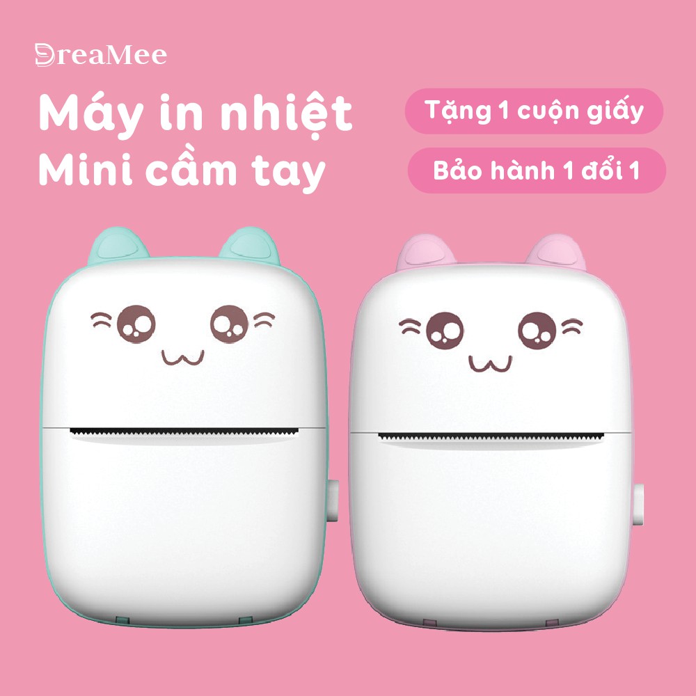 (Hàng có sẵn) Máy In Nhiệt Mini Cầm tay Bluetooth - Máy in ảnh, in tài liệu, in Phao, in...