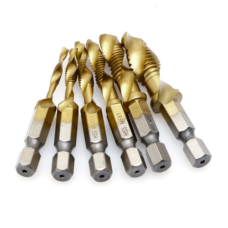 Set mũi khoan xoắn đầu lục giác M3-M10 chất lượng cao