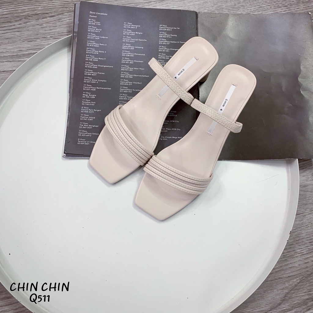 GIÀY SANDAL NỮ CHIN CHIN DÂY NGANG 7P VNXK