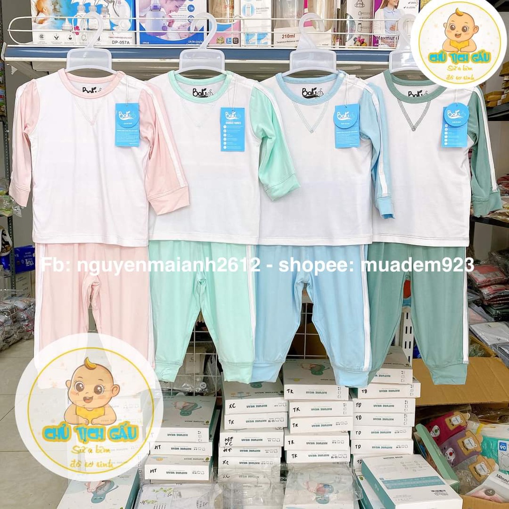 Baru - Bộ dài tay cài vai sợi tre cao cấp sale 65%