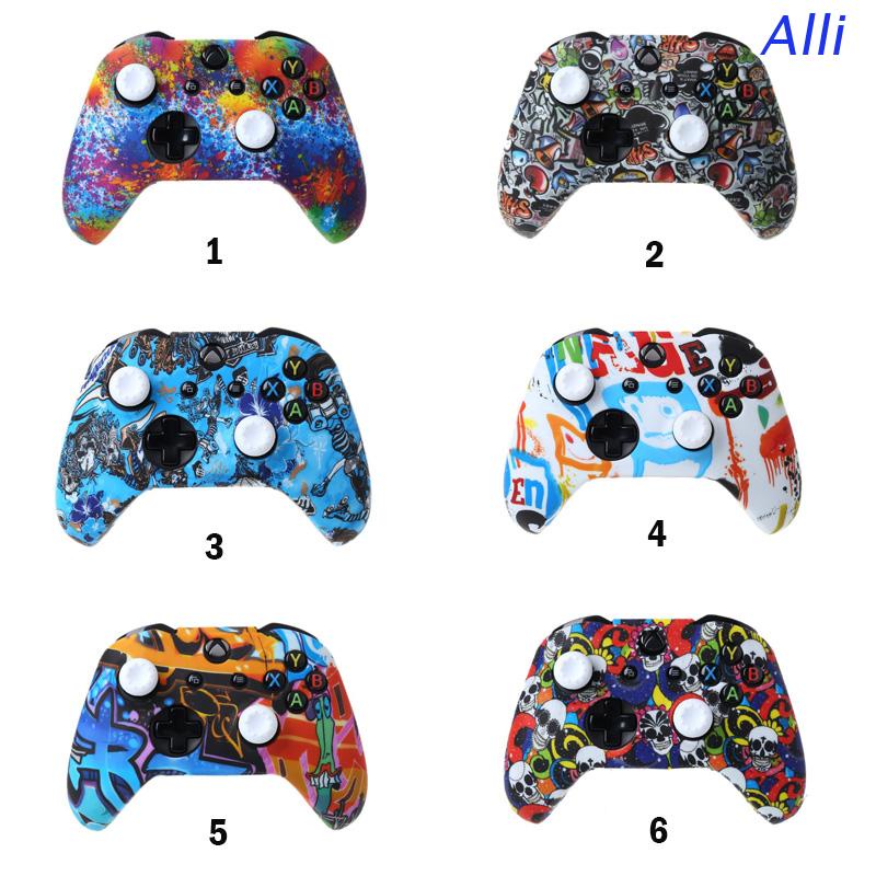 1 bộ vỏ bọc silicon có nắp đậy bảo vệ tay cầm chơi game XBox One X S