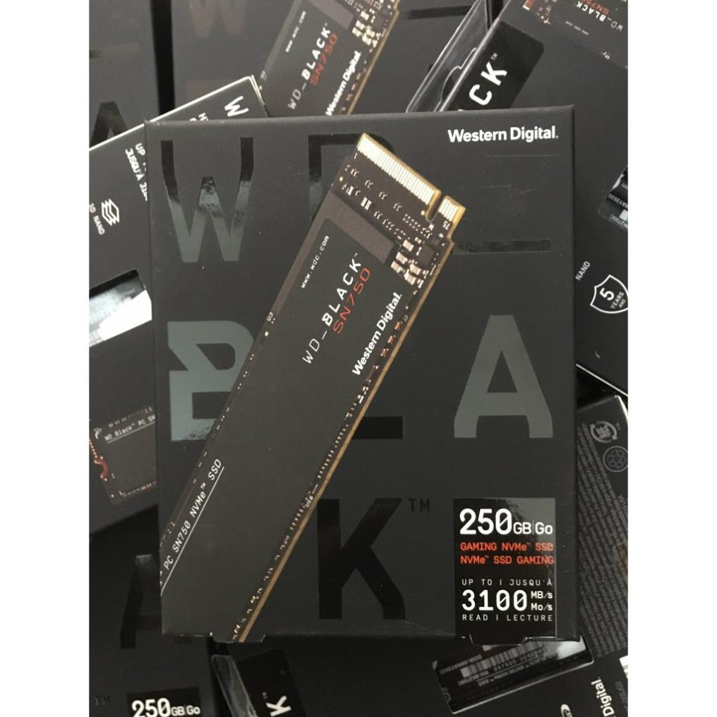 Ổ Cứng SSD 250GB 500GB 1TB WD Black SN750 NVMe M2 PCIe Gen 3 x4 2280 (WDS250G3X0C / WDS500G3X0C) | BigBuy360 - bigbuy360.vn