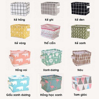 Giỏ vải bố đựng đồ cá nhân văn phòng, nhà bếp phòng tắm đa năng tiện dung -  Tủ đựng xinh xắnsupper