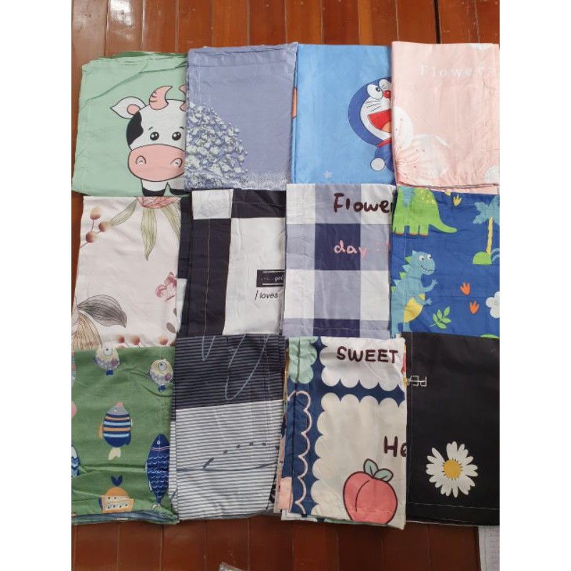 Vỏ gối nằm cotton poly nhiều mẫu. Vỏ gối 45x65 nhập khẩu dạng gối lồng
