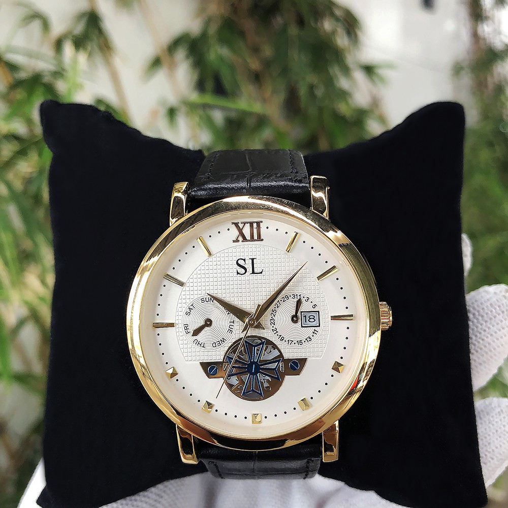 Đồng hồ Nam SL 5083G, Dây da, Full hộp, thẻ bảo hành 3 năm, Mặt Sapphire chống xước, chống nước | BigBuy360 - bigbuy360.vn