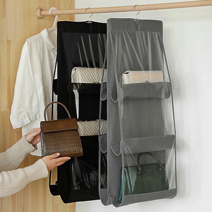 Túi treo giỏ xách ♥️FREESHIP♥️ Túi treo 6 ngăn chống bụi đa năng, chất liệu cao cấp