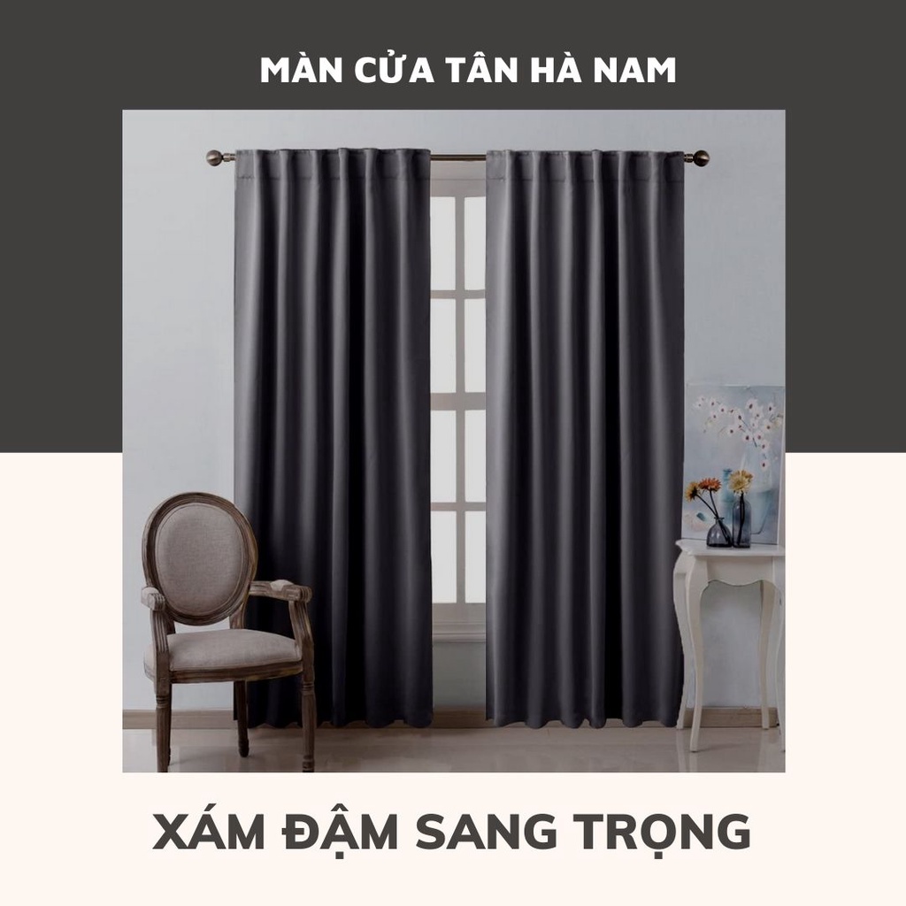 Rèm Cửa Sổ Phòng Ngủ - Khả Năng Chống Nắng Tốt - Vải Trang Trí Decor Phòng - Màn cửa TÂN HÀ NAM