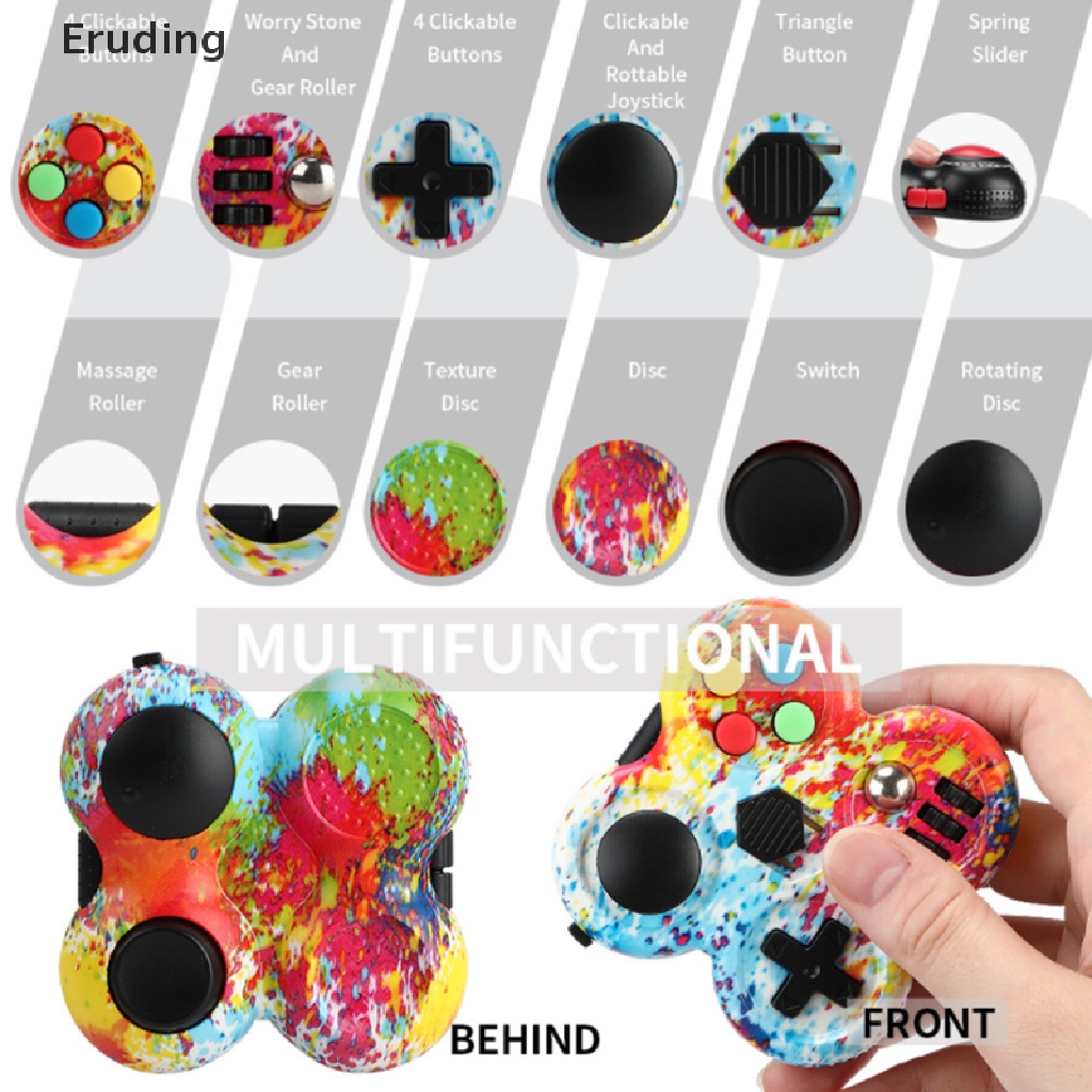 Đồ Chơi Fidget Cube 12 Chức Năng Giúp Giảm Căng Thẳng Cho Người Lớn / Trẻ Em