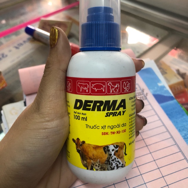 DERMA SPRAY 100ml - XỊT NGOÀI DA
