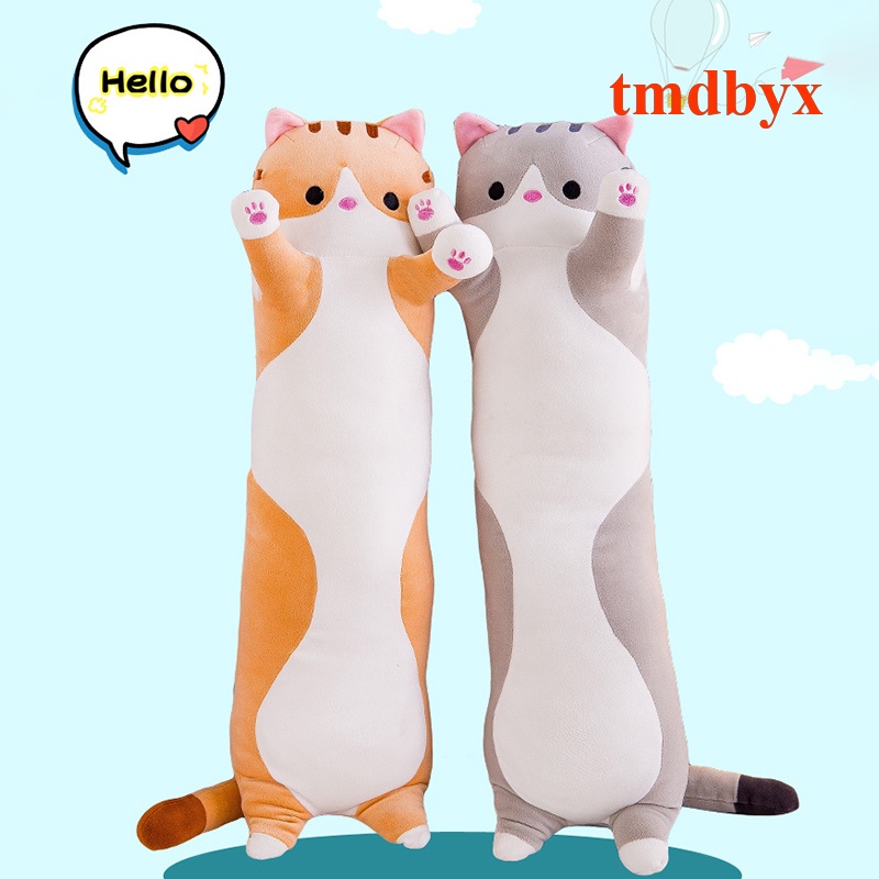 Mèo Nhồi Bông Dáng Dài Mềm Mại Dễ Thương