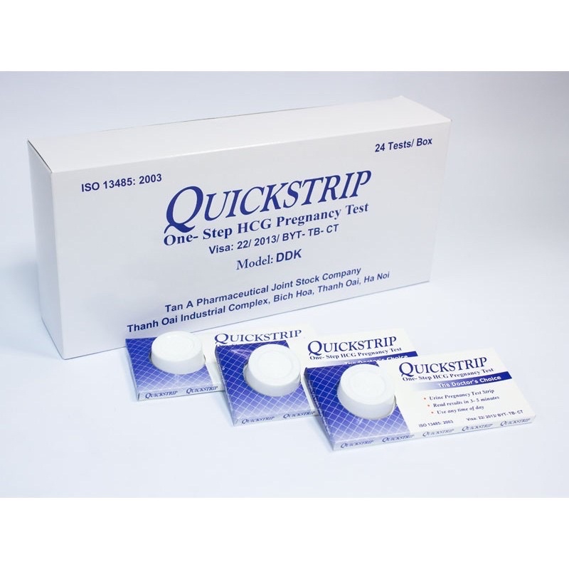 Que thử thai siêu nhanh chính xác QUICKSTRIP - Che tên khi giao hàng.