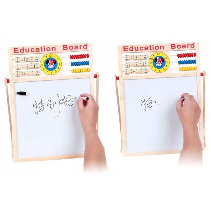 Đồ Chơi Thông Minh Bảng Học Chữ Cái Số Và Phép Tính 2 Mặt Có Nam Châm Cho Bé