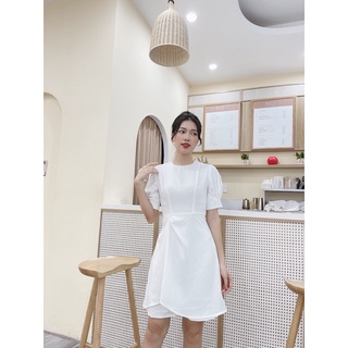 Váy thiết kế 2 lớp dúm eo ( giá sale)