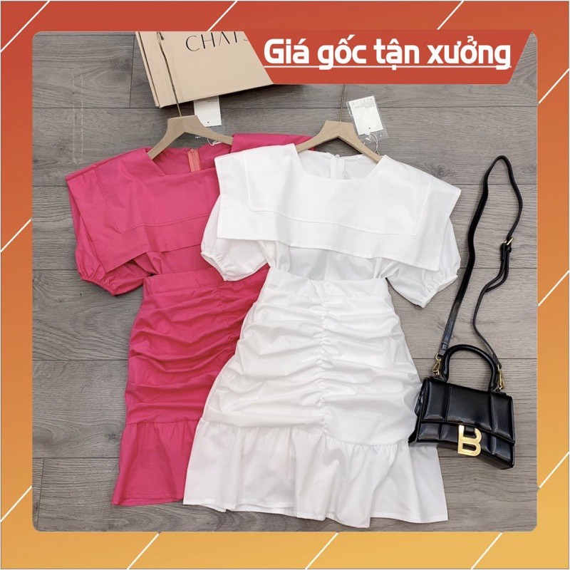 Sét Váy Cổ Vuông Rúm Hót Nhất Hè Năm Nay [ 𝐅𝐑𝐄𝐄 𝐒𝐇𝐈𝐏 ]Vải Thô Quảng Châu Loại 1 Mặc Mềm Mát Lắm ạ, Đi Dự Đám Cưới Nyc...