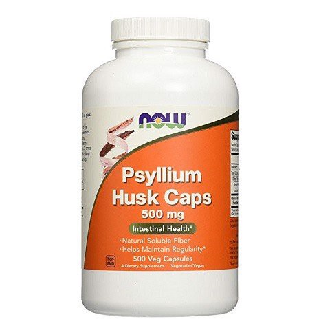Viên uống bổ sung chất xơ Now Psyllium Husk Caps, 500mg  nhập khẩu Mỹ - Gymstore