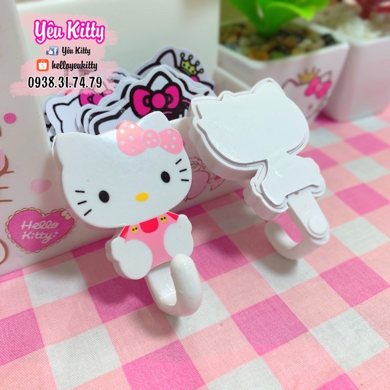 Cặp móc dán nhựa Hello Kitty