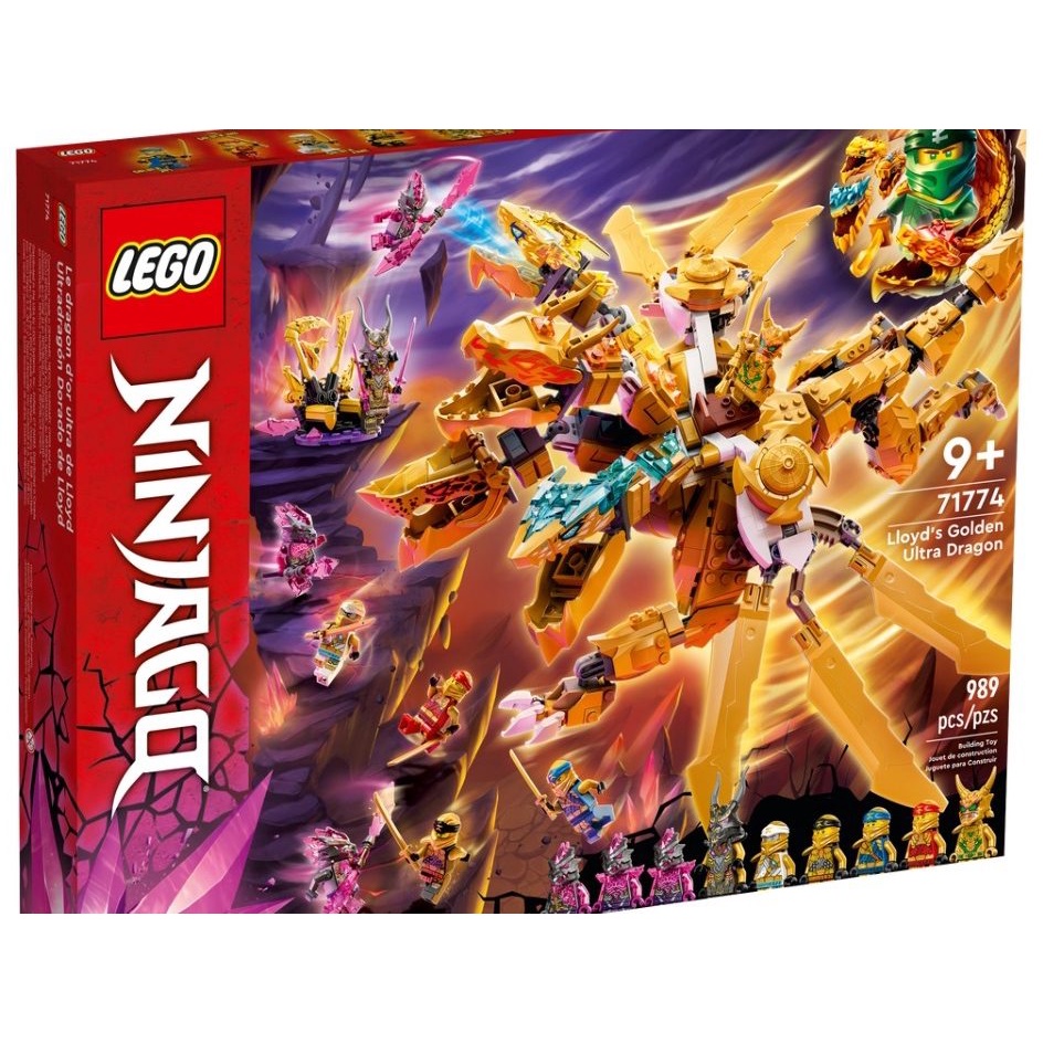 Đồ chơi lắp ráp Lego Ninjago GẠCH LẮP RÁP RỒNG VÀNG HUYỀN THOẠI CỦA LLOYD - KHÔNG KÈM NHÂN VẬT 71774