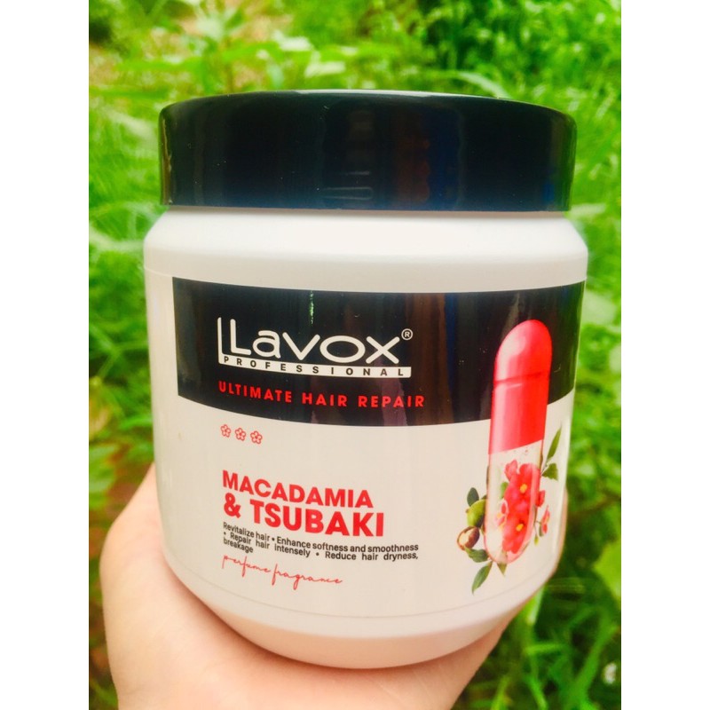 Hấp dầu xã phục hồi tóc Lavox macadamia