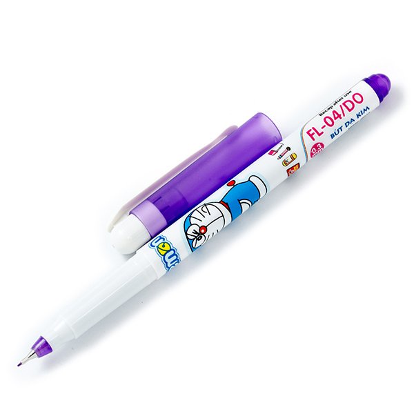Bút lông kim Thiên Long Doraemon FL-04/DO / Bút luyện chữ FL04 cho học sinh tiểu học ngòi 0.3mm FL0