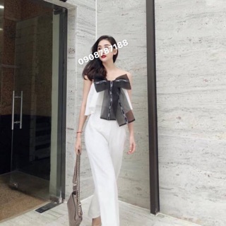 Jumsuit quây nơ