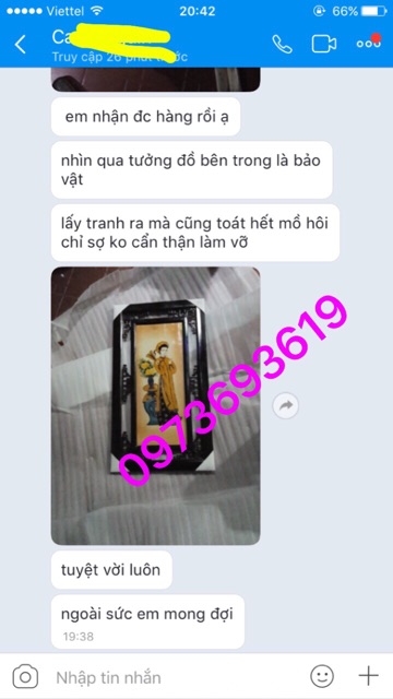 Tranh sứ tố nữ Bát Tràng