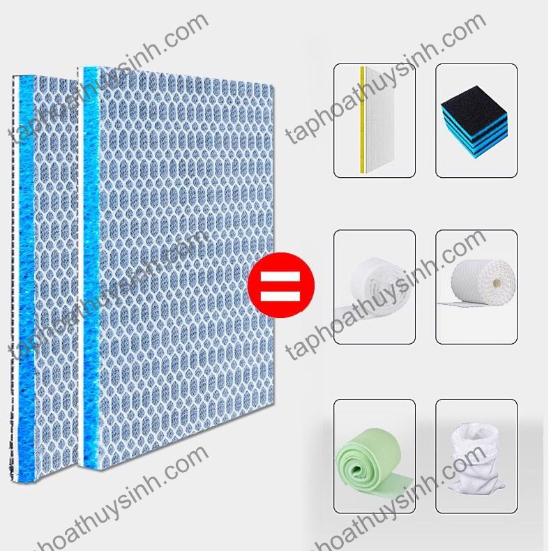Bông lọc 6D - 6 lớp lọc cặn bẩn siêu sạch