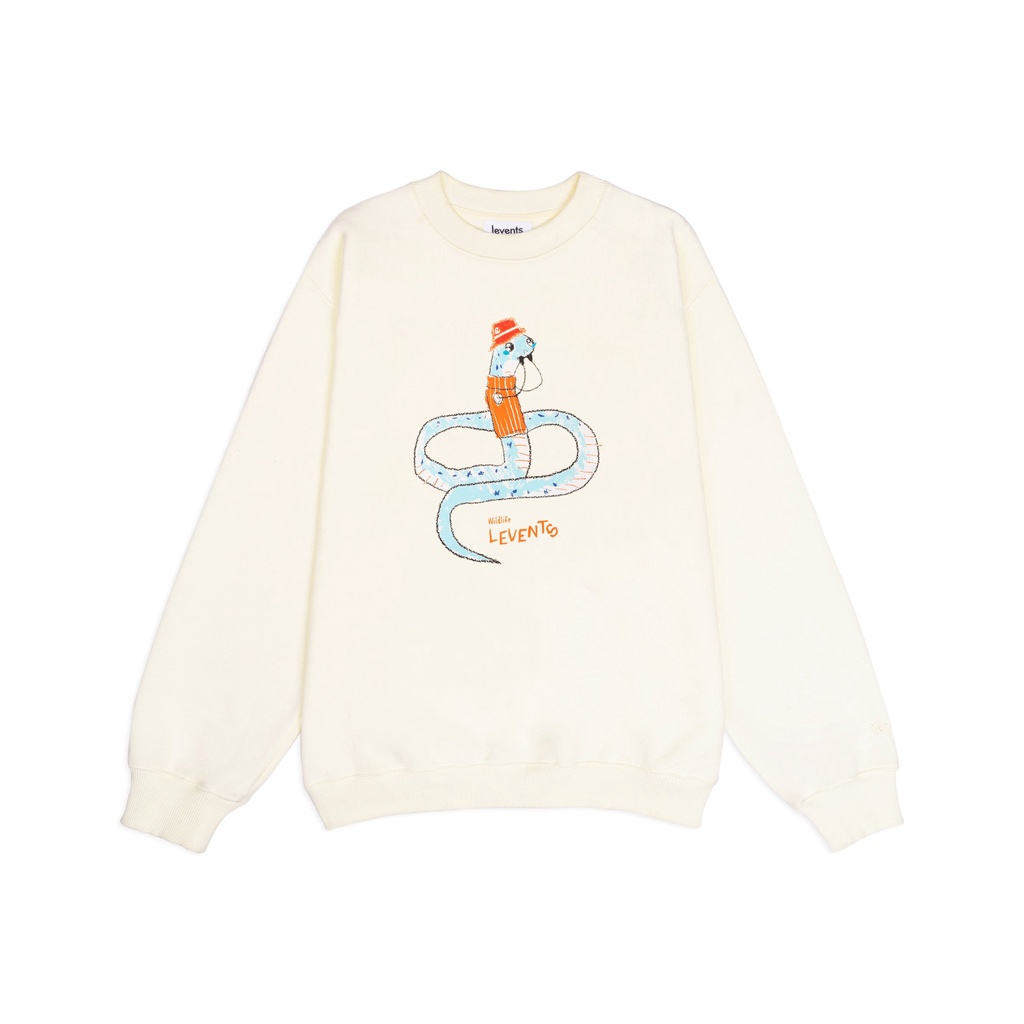 Áo Sweater Levents "My Animals" Series Snake/ Cream