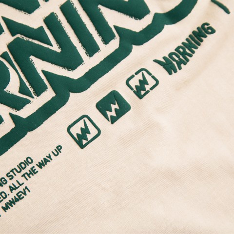 Áo thun Sketch Logo - Cream