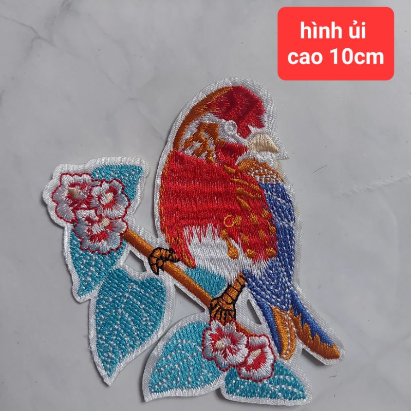 Hình may và hình ủi trang trí.